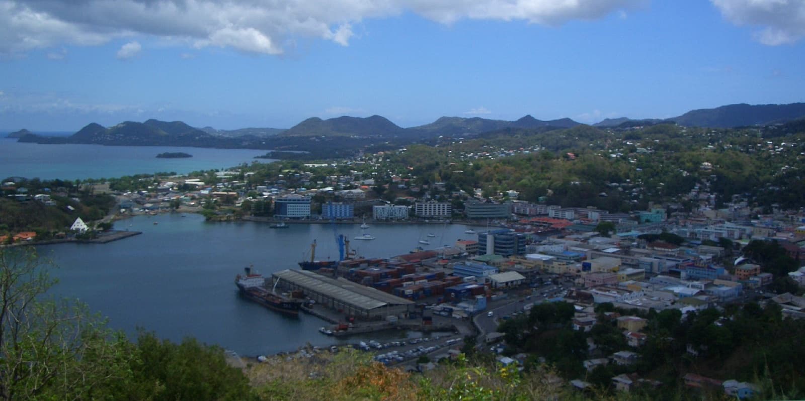 Saint Luciaの首都、Castries