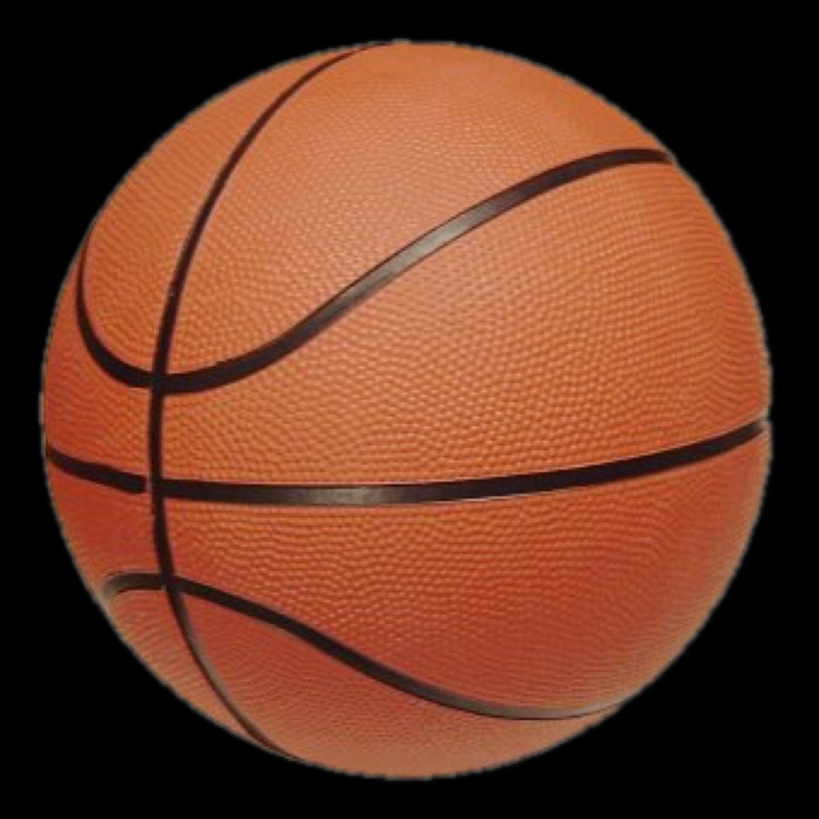 A basketball going through a hoop