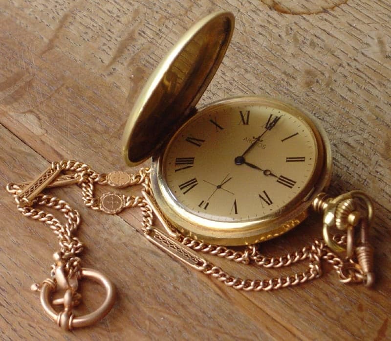 Close-up of the tiny gears inside a Swiss mechanical watch