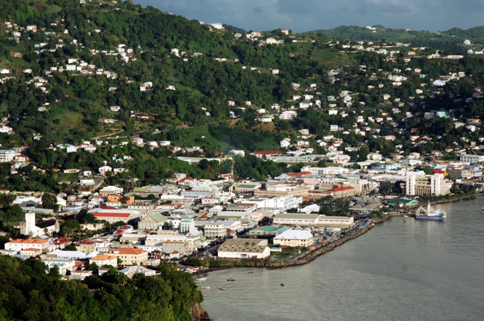 Kingstown, the capital of Saint Vincent and the Grenadines