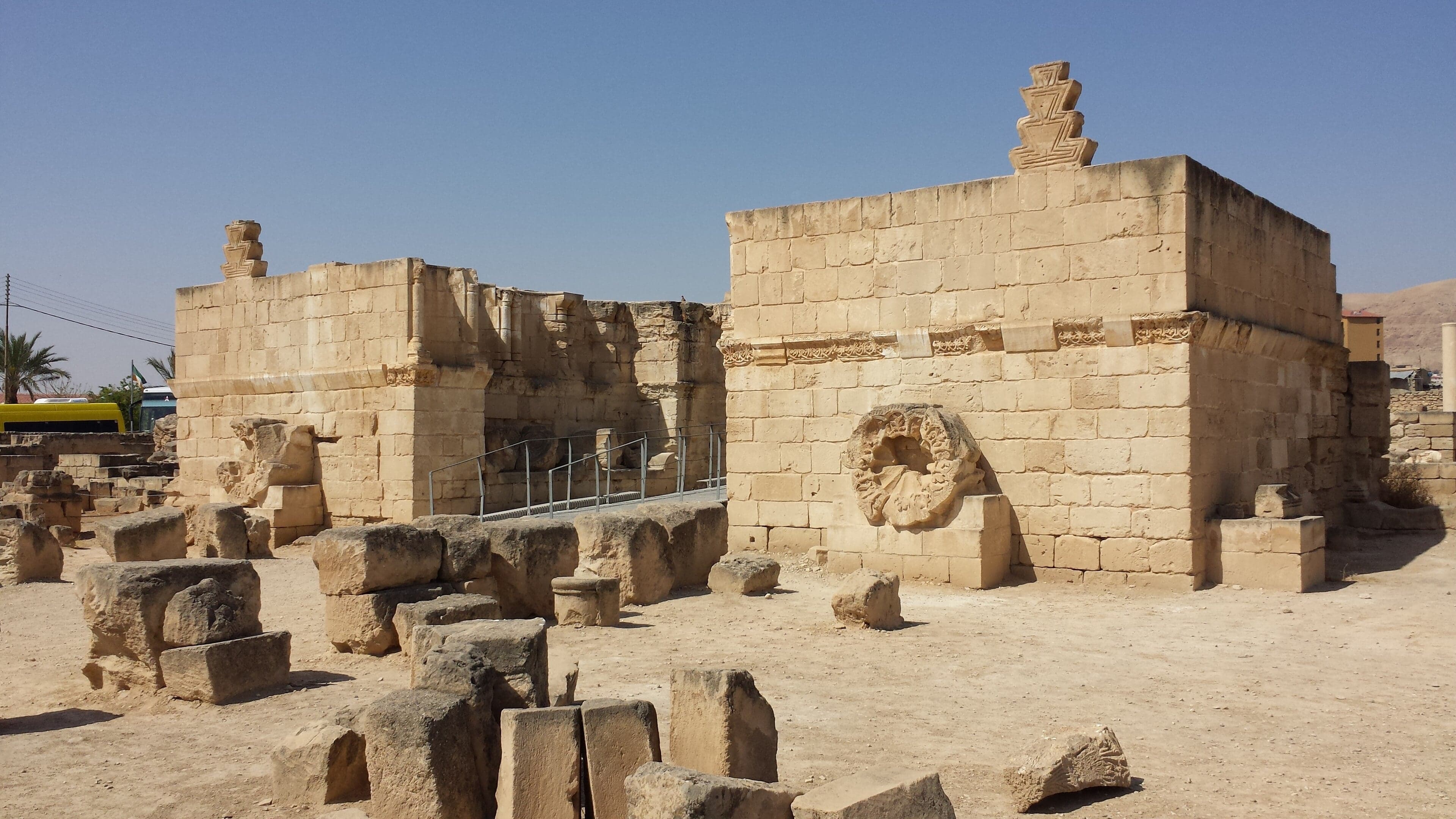 The elaborate Tree of Life mosaic floor at Hisham's Palace near Jericho